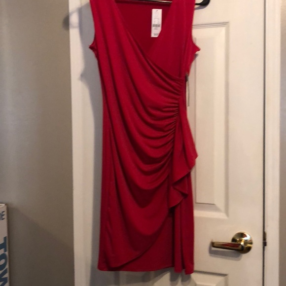 NY&C red wrap dress - Picture 2 of 4